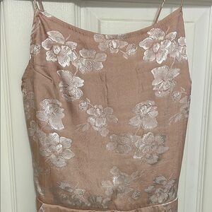 Floral Satin Jumpsuit